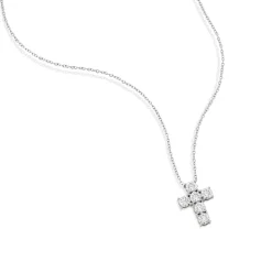 Colgante Cruz latina Durán con Diamantes