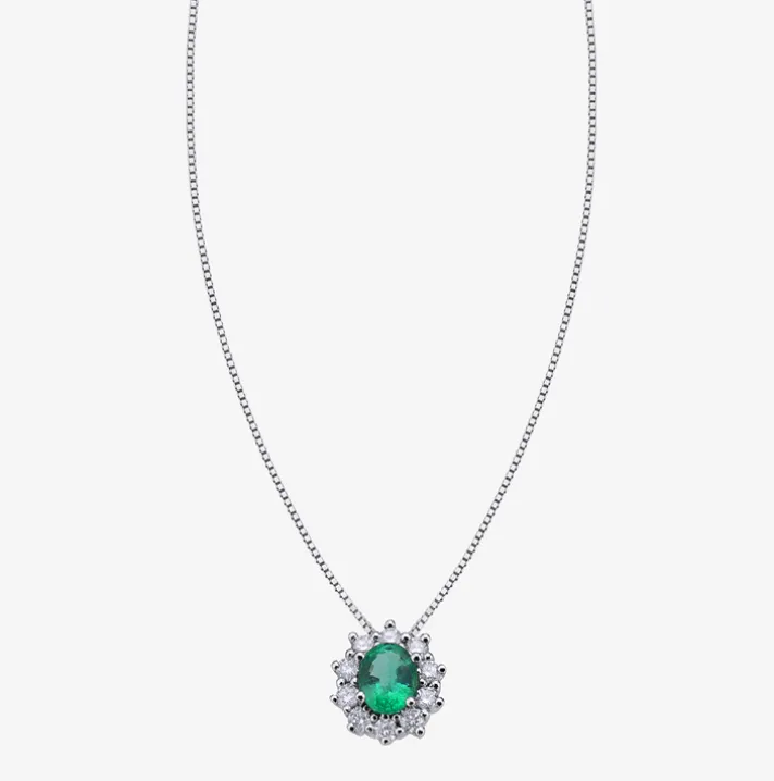 Colgante Durán con esmeralda