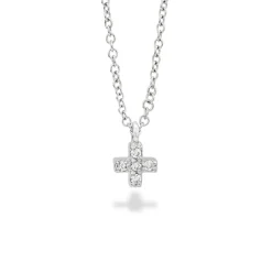 Colgante Durán Mini Cruz con Diamantes