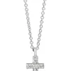 Colgante Durán Mini Cruz con Diamantes