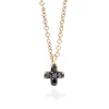 Colgante Durán Mini Cruz con Diamantes