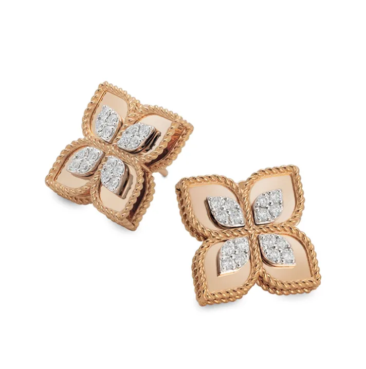 Pendientes Roberto Coin Princess Flower