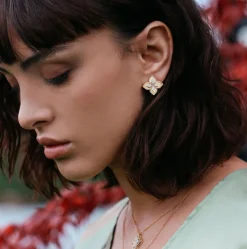 Pendientes Roberto Coin Princess Flower