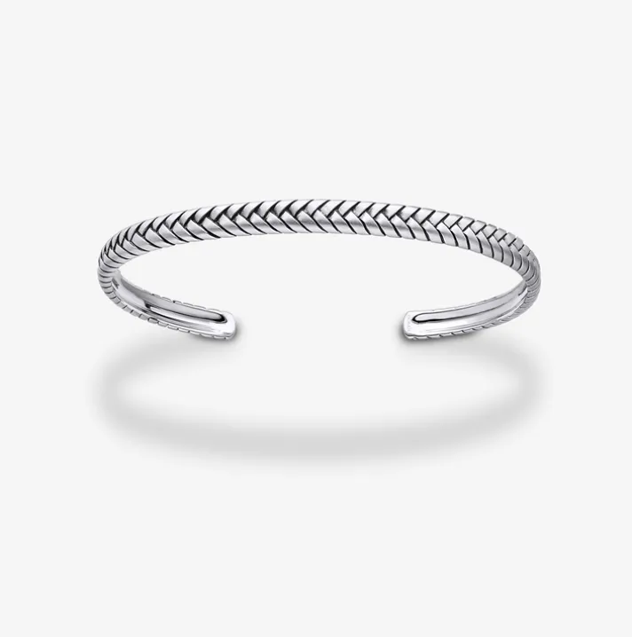 Pulsera abierta Durán de plata
