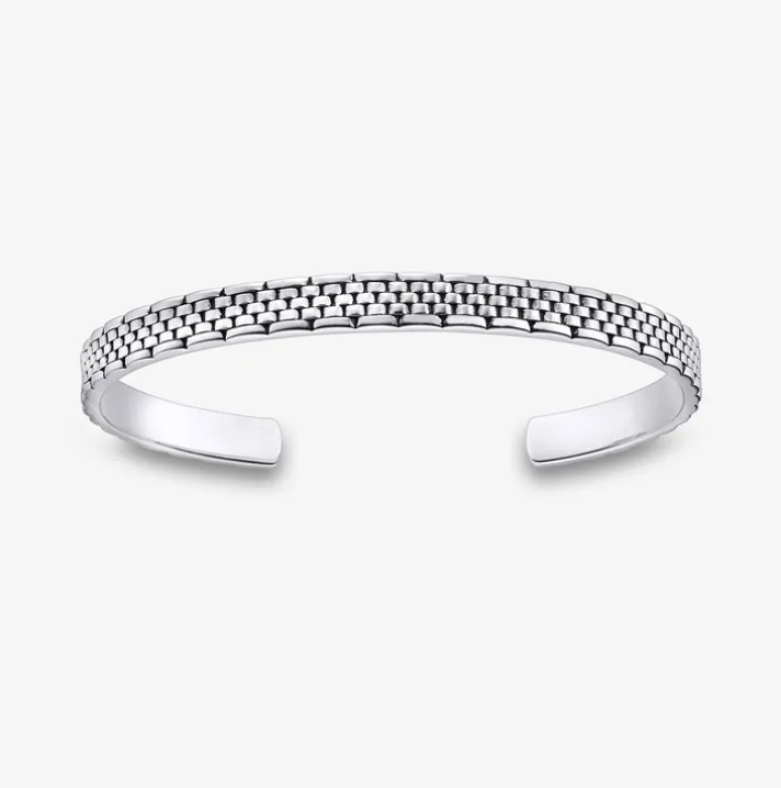 Pulsera abierta Durán de plata