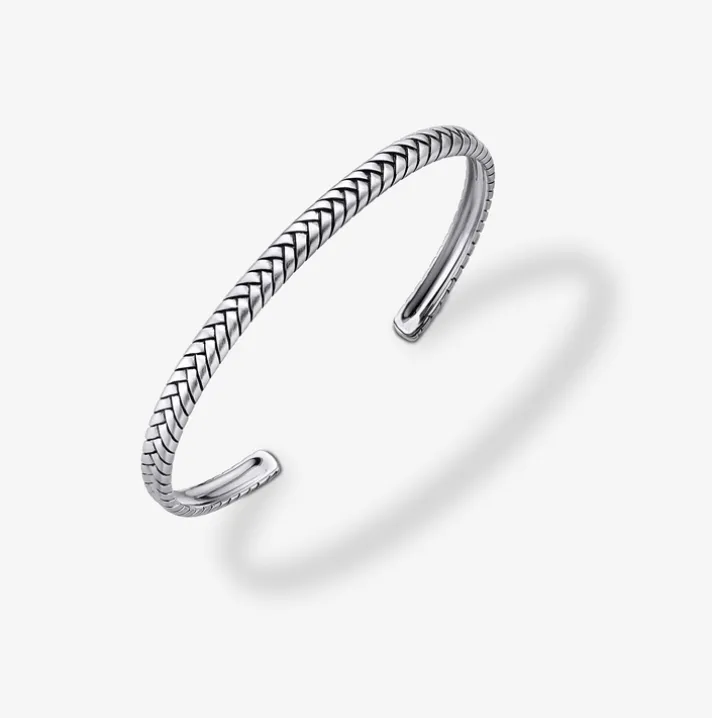 Pulsera abierta Durán de plata