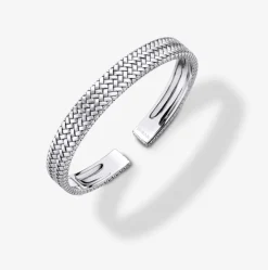 Pulsera abierta Durán de plata