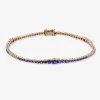 Pulsera Riviere Durán con diamantesy zafiro azul
